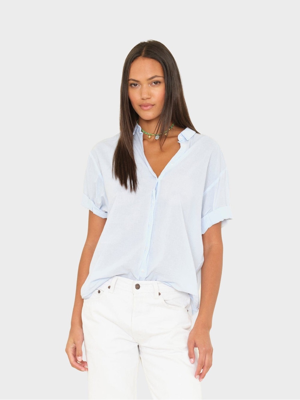 Xirena Channing Shirt in Skylight Blue, size S